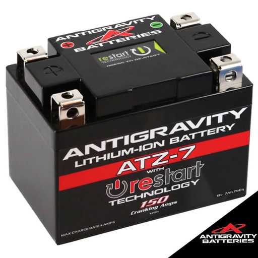 [AG-ATZ7-RS] Antigravity - Battery, Lithium Ion, 12v, ATZ7 Re-Start, AG-ATZ7-RS