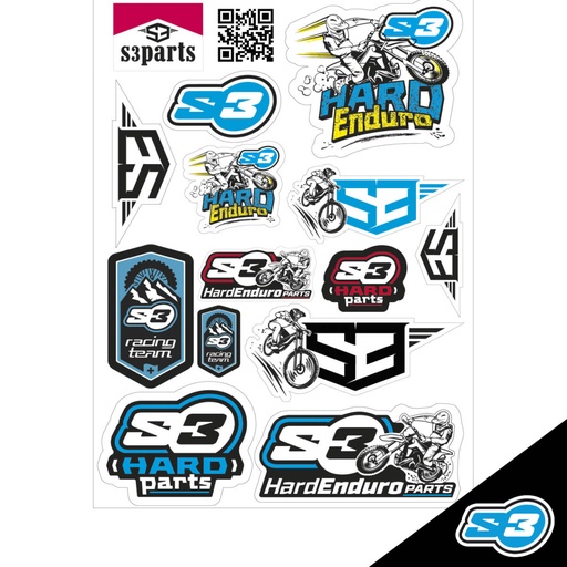 [DE-7-EN] S3 - Sticker Set, Logos, Hard Enduro, DE-7-EN